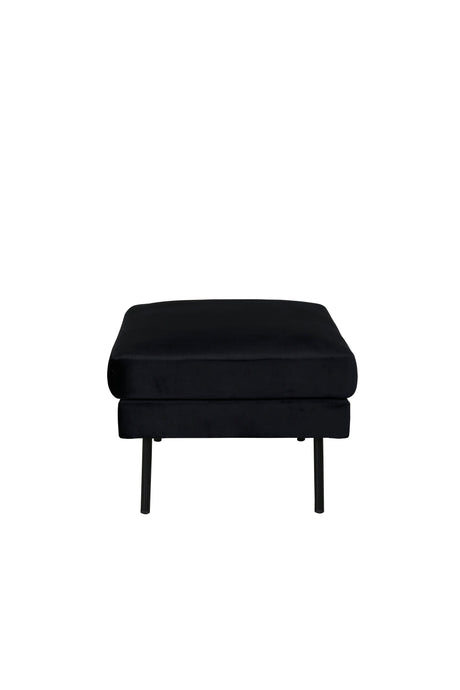 Zoom Ottoman - schwarz/Polyester - Samt - Ottomane / Poufs - ALVAHOME